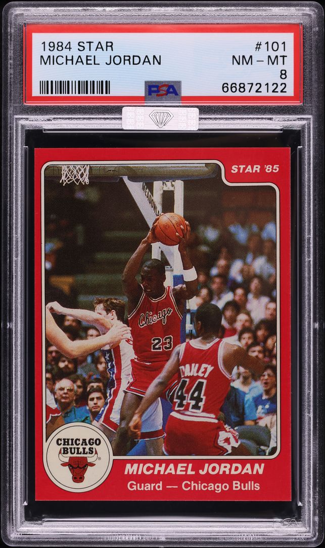 1984 Star Basketball Michael Jordan ROOKIE #101 MBA PSA 8 NM-MT