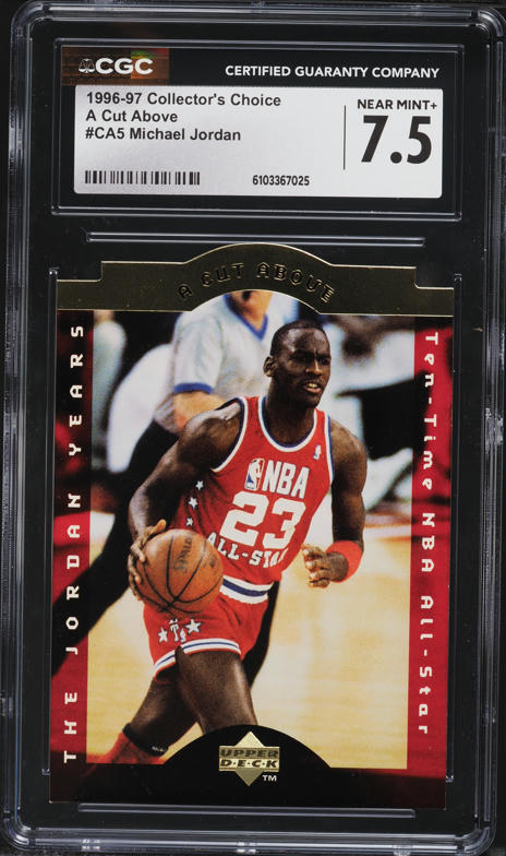 1996 Topps Chrome＃139 Michael Jordan Lot Detail - 1996 Topps Chrome #139 Michael Jordan Refractor PSA 8