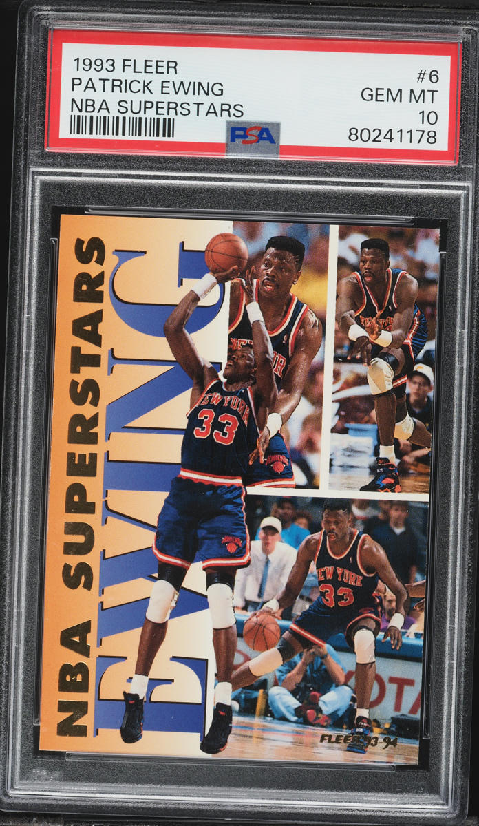 1993 Fleer NBA Superstars Patrick Ewing #6 PSA 10 GEM MINT