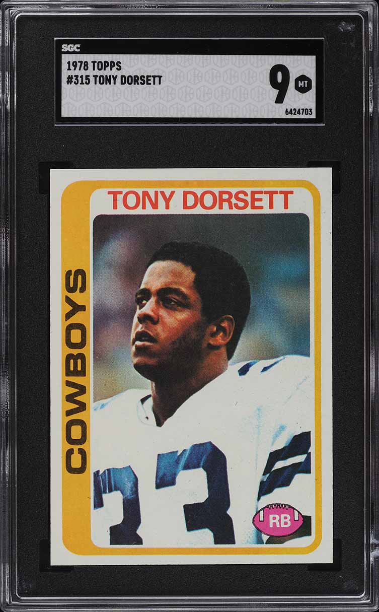1978 Topps Football Tony Dorsett ROOKIE #315 SGC 9 MINT (PWCC-A