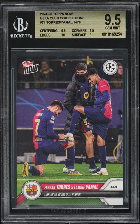 Topps - topps now Ferran Torres Lamine Yamal ☆ 2024 Topps Now UEFA Club Competitions Ferran Torres Lamine