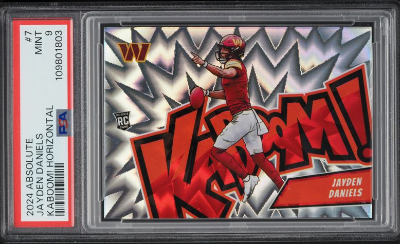 2024 Absolute Kaboom! Horizontal Jayden Daniels ROOKIE #7