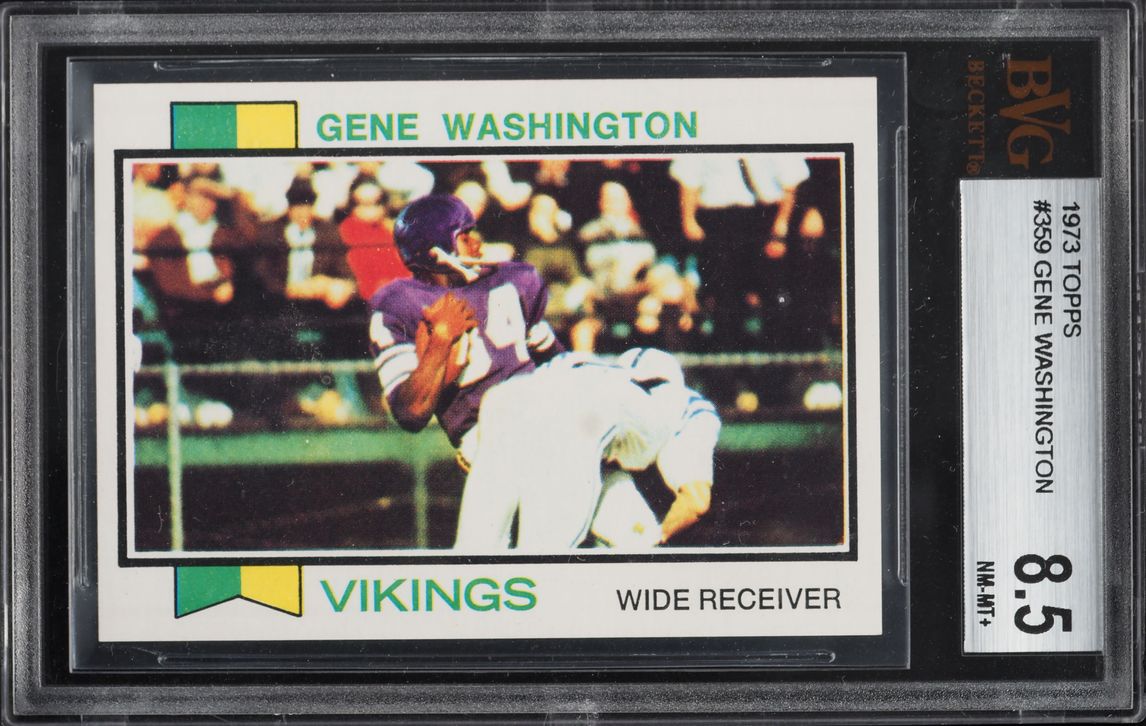 1973 Topps Football Gene Washington #359 BVG 8.5 NM-MT+