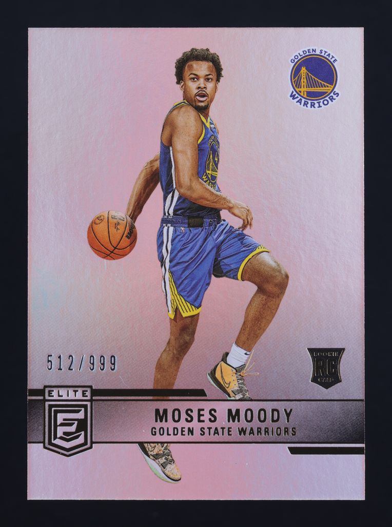 2021 Donruss Elite Moses Moody ROOKIE /999 #235 MBA AUTH on