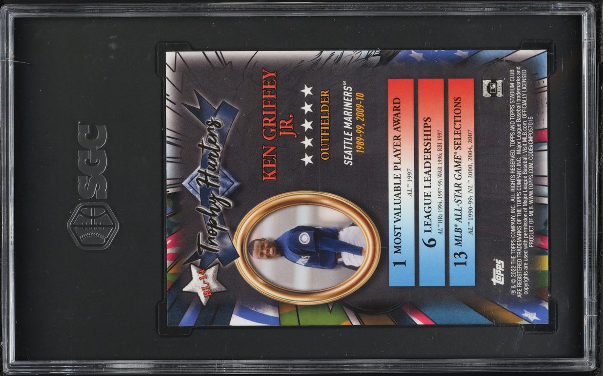 2022 Stadium Club Chrome Trophy Hunters Ken Griffey Jr. #RL-14 SGC 10 GEM MINT