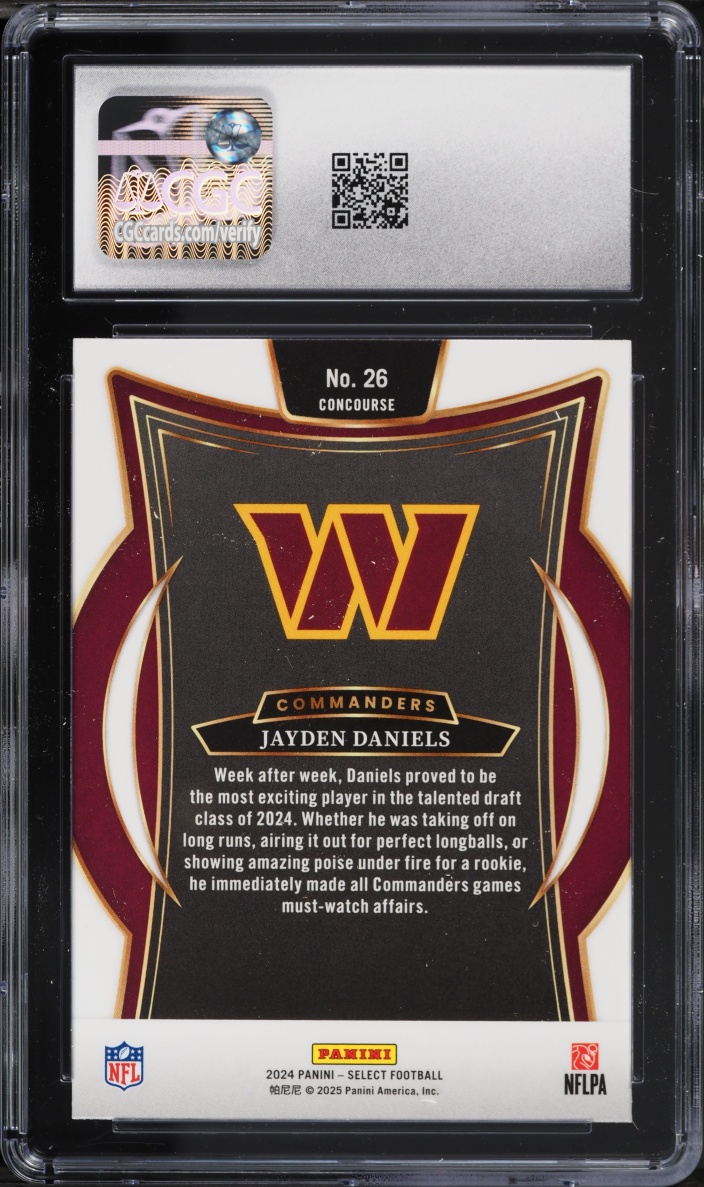 2024 Select Concourse Jayden Daniels ROOKIE #26 CGC 10 GEM MINT