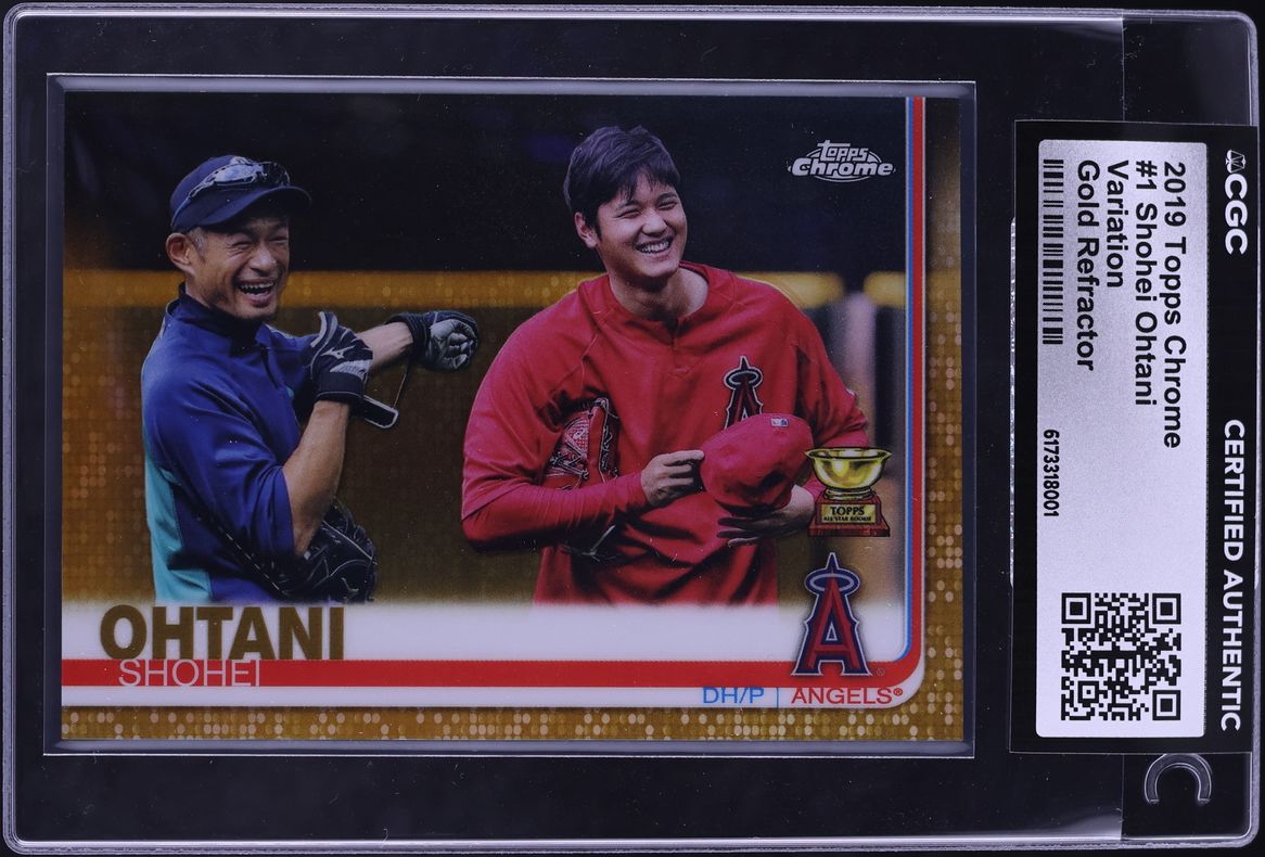 2019 Topps Chrome Variation Gold Refractor Shohei Ohtani /50 #1 CGC AUTH