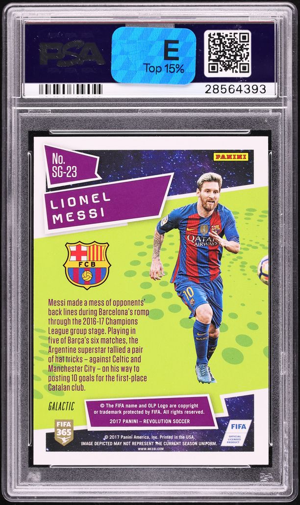 2017 Panini Revolution Star Gazing Galactic Lionel Messi #SG-23 PSA 10 GEM MINT