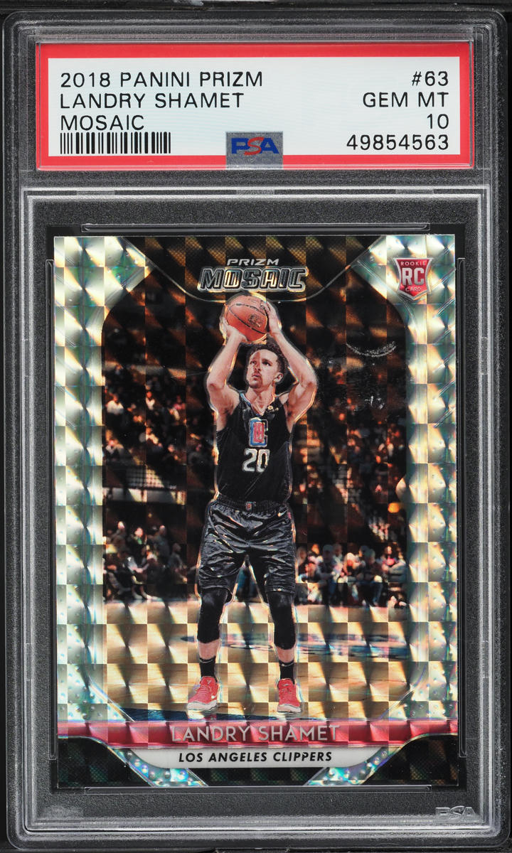 2018 Panini Prizm Mosaic Landry Shamet ROOKIE #63 PSA 10 GEM MINT