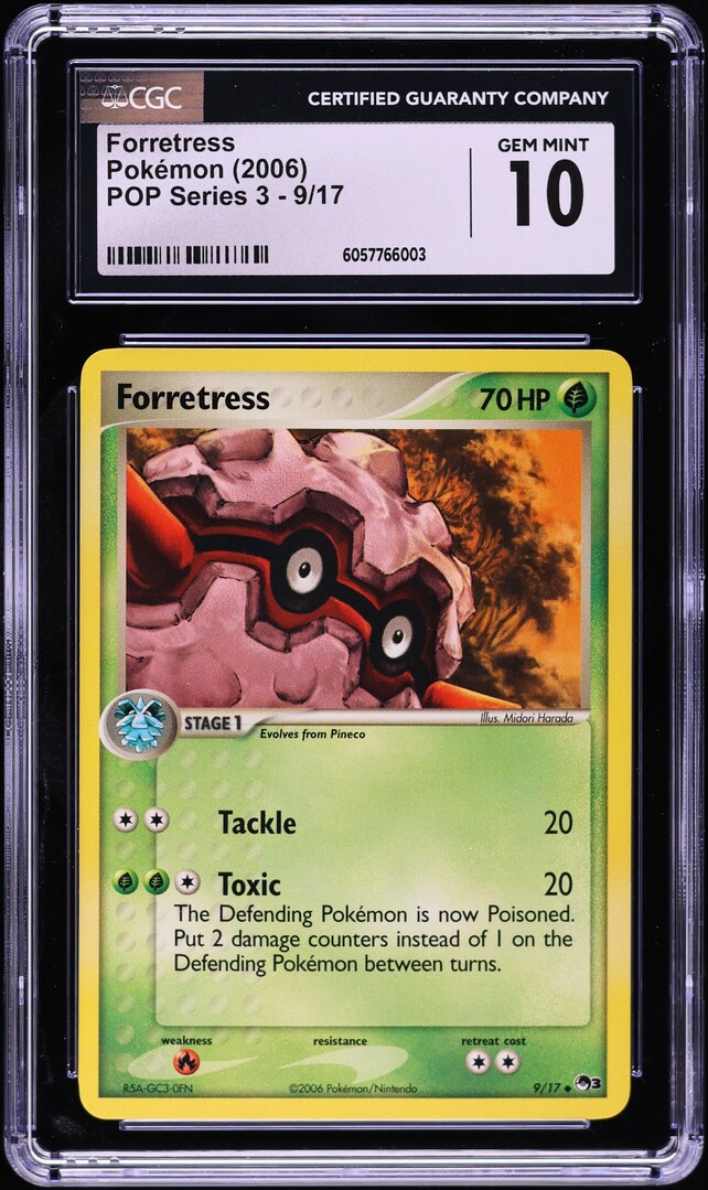 2006 Pokemon Pop Series 3 Forretress #9 CGC 10 GEM MINT
