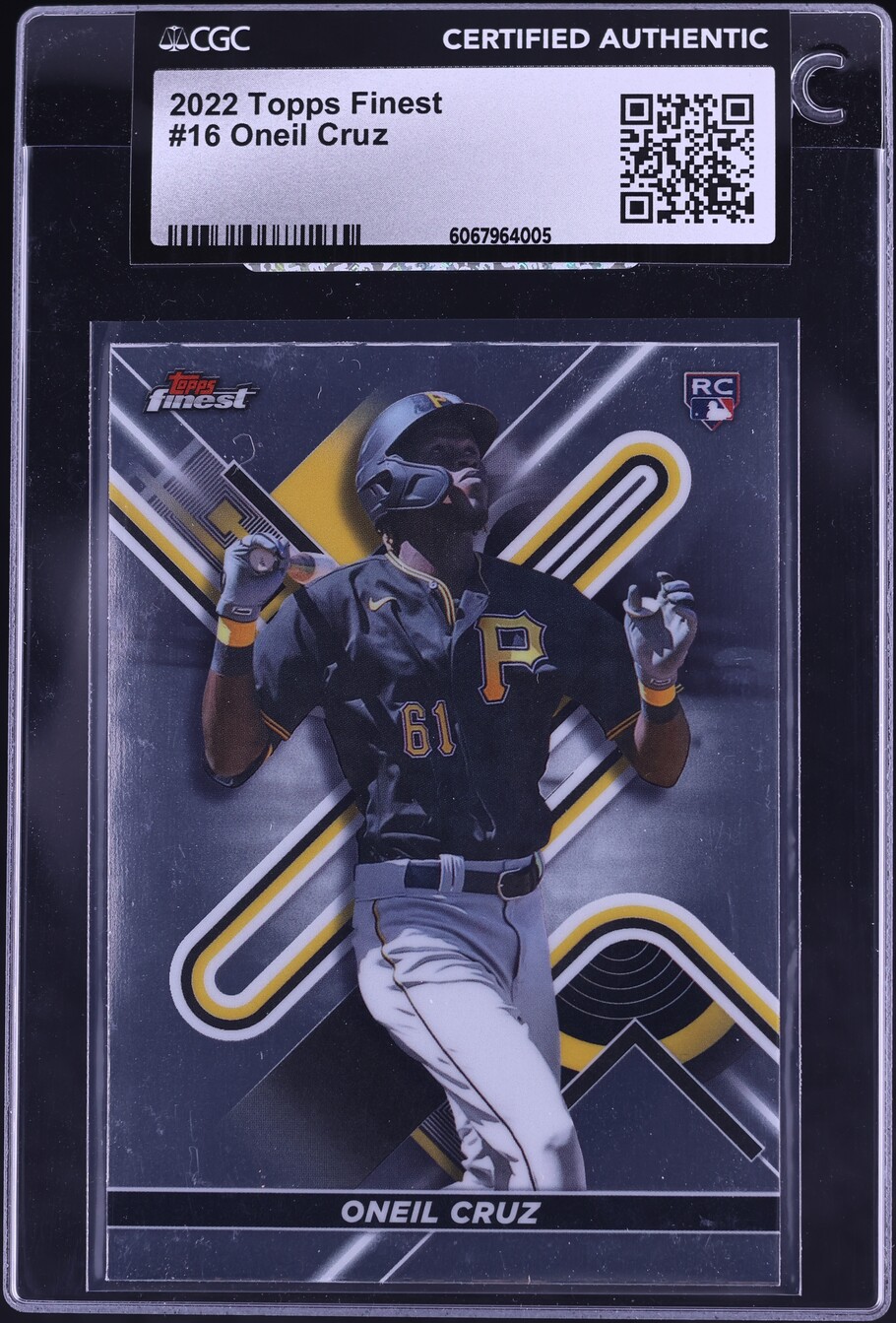 2022 Finest Oneil Cruz ROOKIE #16 CGC AUTH on Fanatics Collect