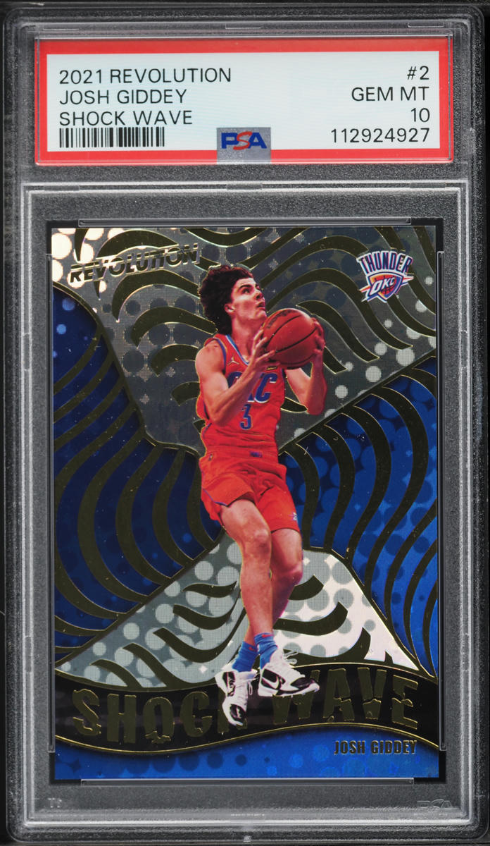 2021 Panini Revolution Shock Wave Josh Giddey ROOKIE #2 PSA 10 GEM MINT