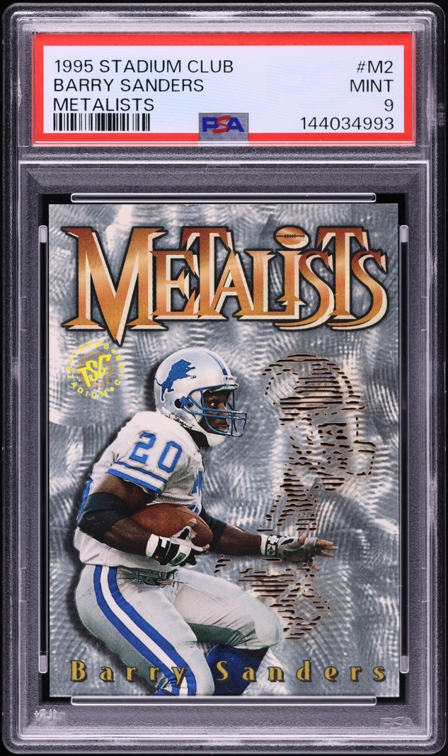 1995 Stadium Club Metalists Barry Sanders #M2 PSA 9 MINT