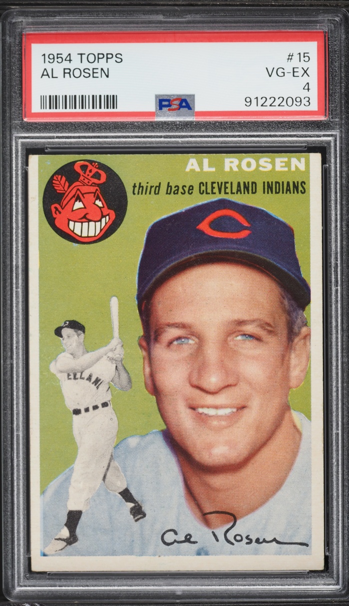 1954 Topps Al Rosen #15 PSA 4 VGEX