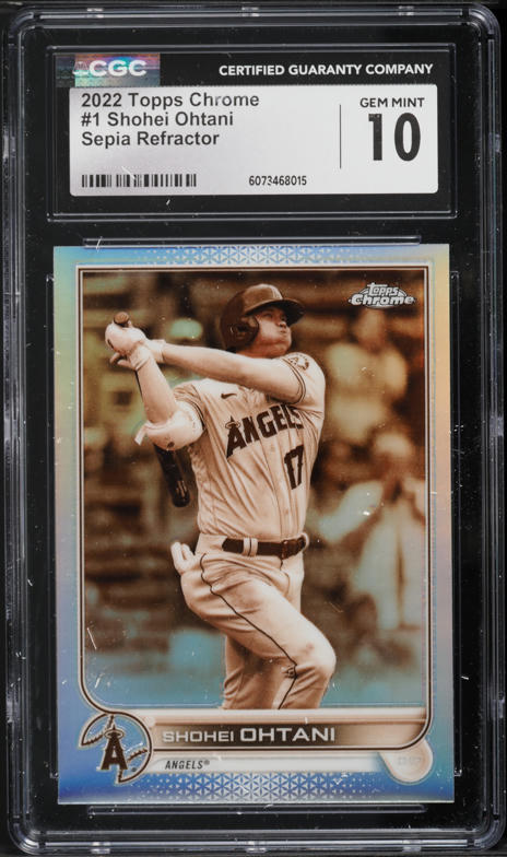 2022 Topps Chrome Black Shohei Ohtani AUTO #SO PSA 10 GEM MINT on