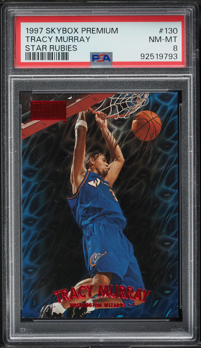 1997 Skybox Premium Star Rubies Tracy Murray /50 #130 PSA 8 NM-MT