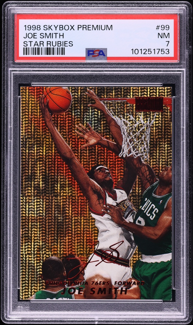 1998 Skybox Premium Star Rubies Joe Smith /50 #99 PSA 7 NRMT - Photo 1