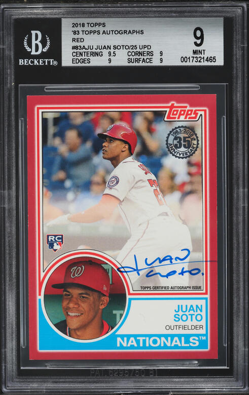2018 Bowman's Best Juan Soto ROOKIE #29 PSA 10 GEM MINT on