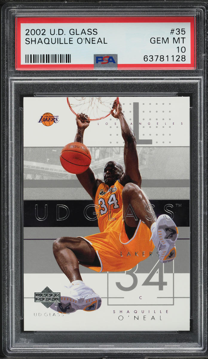 2002 Upper Deck Glass Shaquille O'Neal #35 PSA 10 GEM MINT