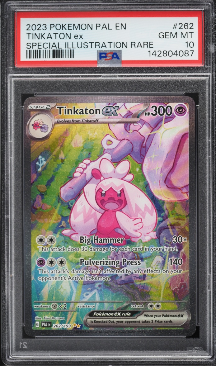 2023 Pokemon Scarlet & Violet Paldea Evolved SIR Tinkaton Ex #262 PSA 10 GEM MINT