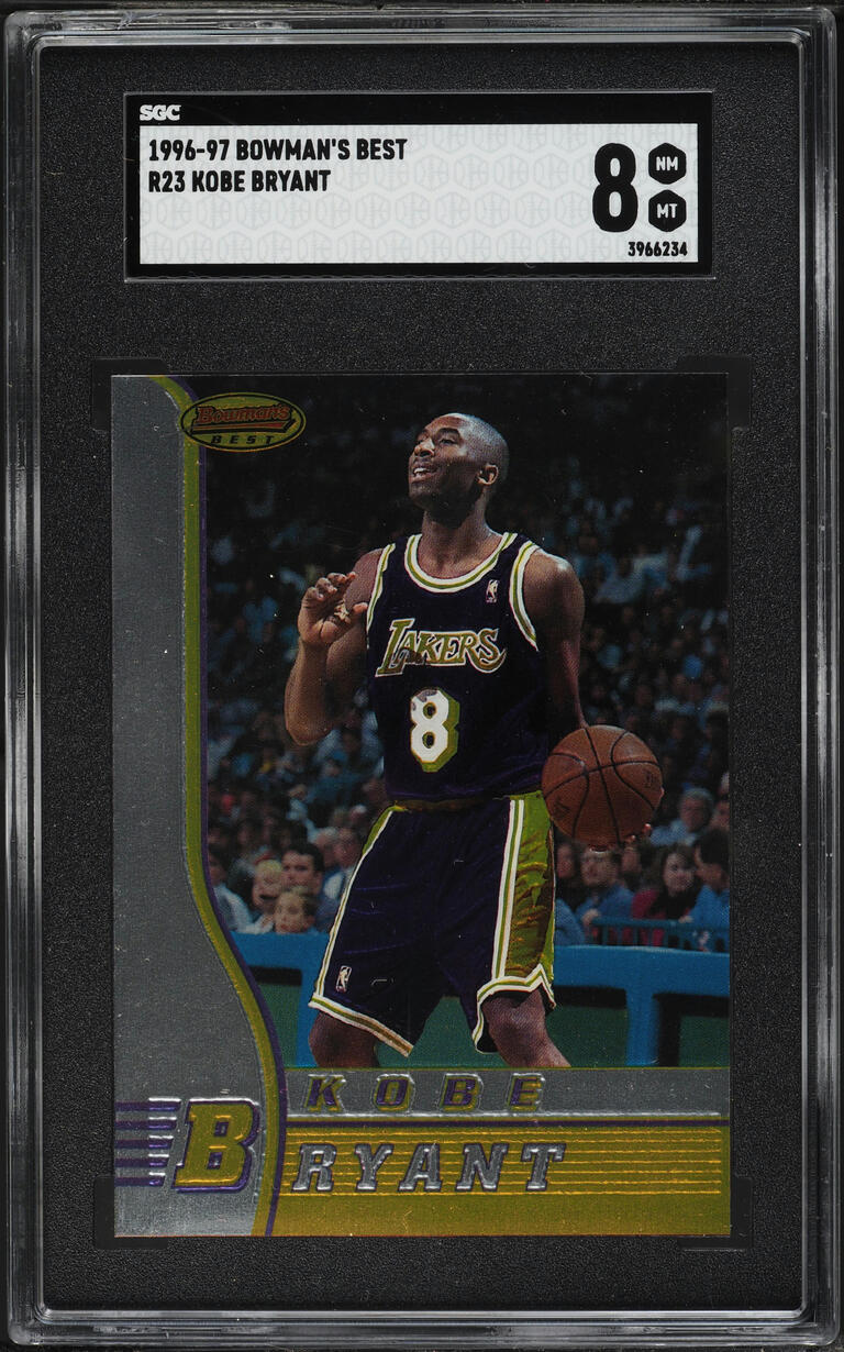 1996 Bowman's Best Kobe Bryant ROOKIE #R23 SGC 8 NM-MT