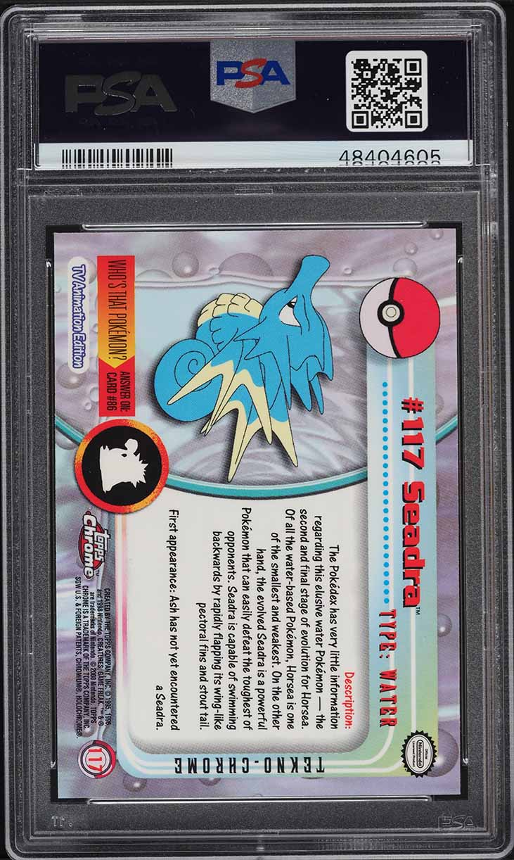 2000 Pokemon Topps Chrome Series 2 Tekno Seadra #117 PSA 10 GEM MINT