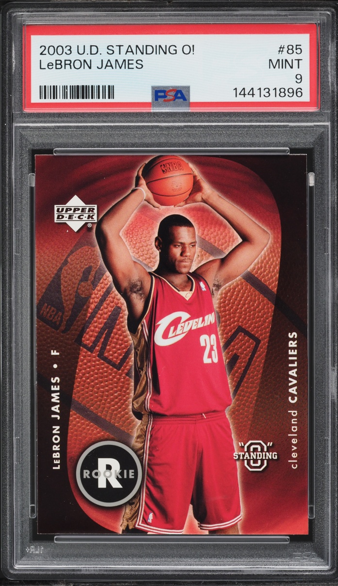 2003 Upper Deck Standing O LeBron James ROOKIE #85 PSA 9 MINT