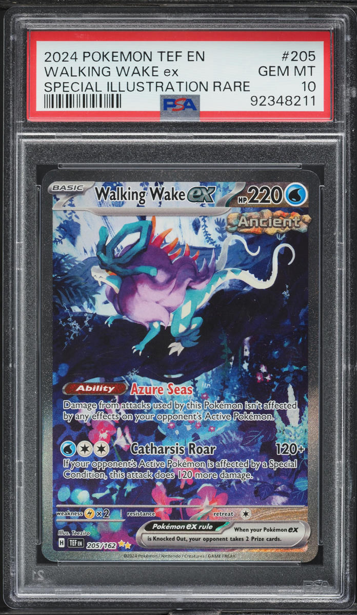 2024 Pokemon SV Temporal Forces SIR Walking Wake ex #205 PSA 10 GEM MINT