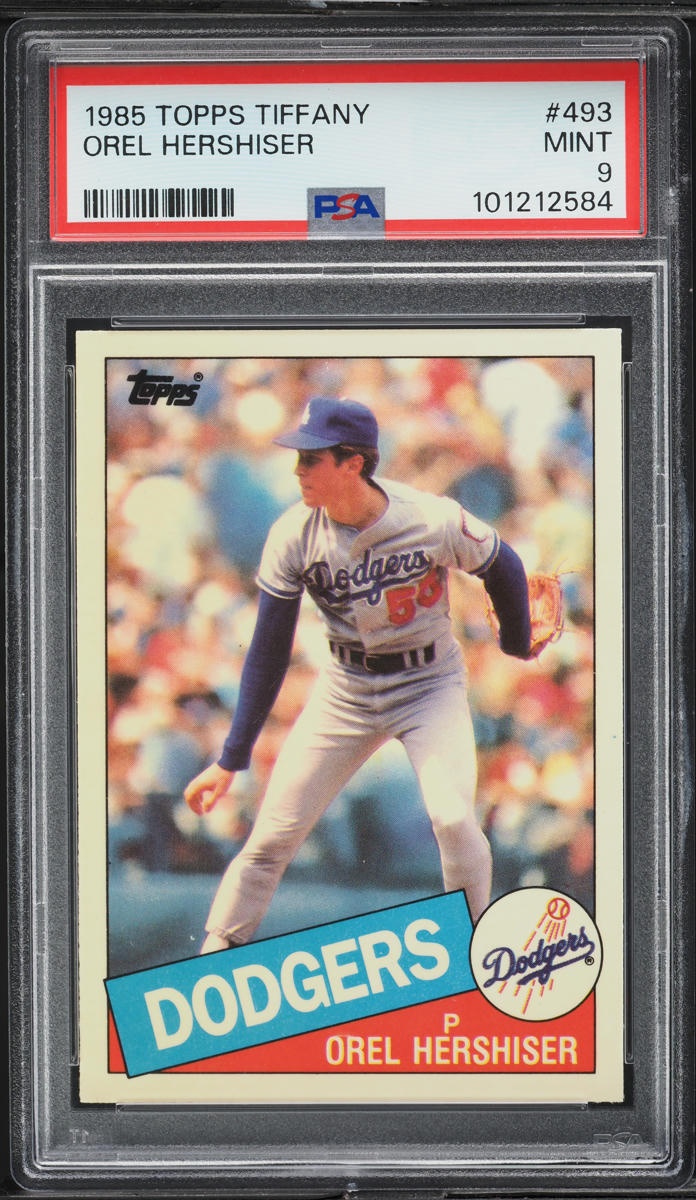 1985 Topps Tiffany Orel Hershiser ROOKIE #493 PSA 9 MINT