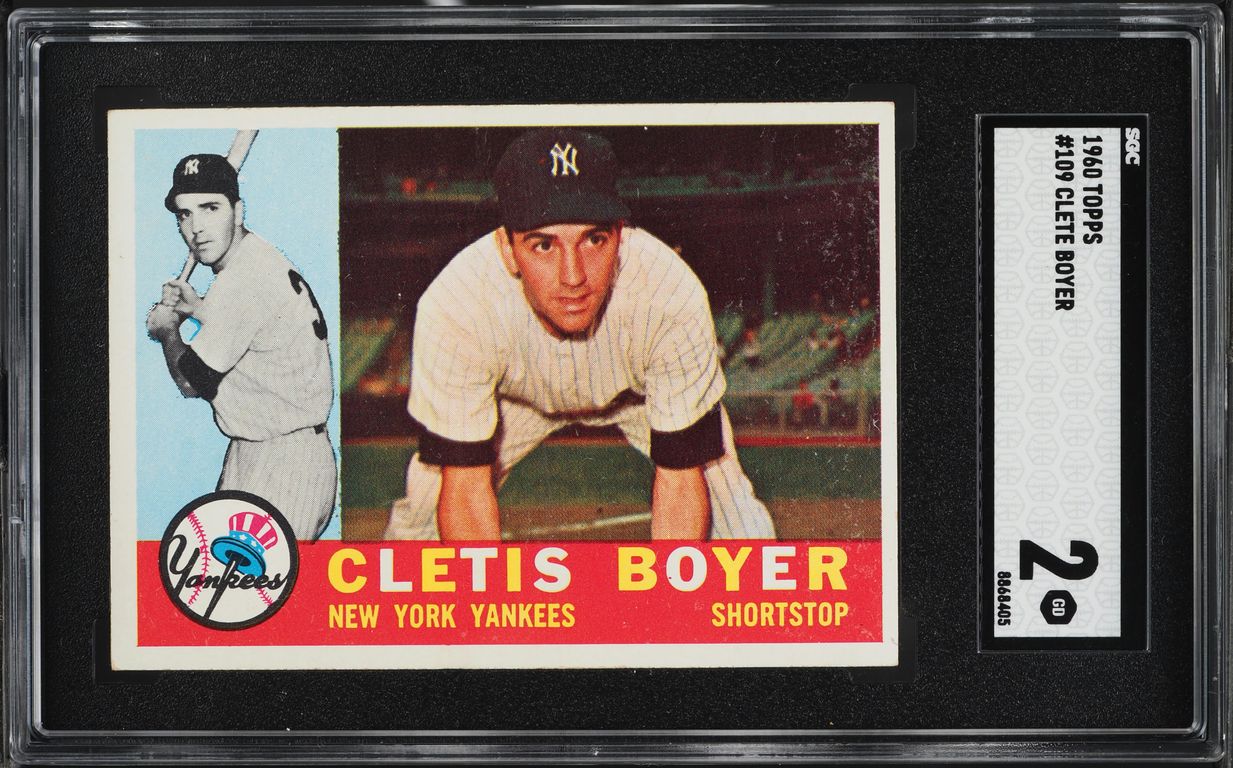 1960 Topps Clete Boyer #109 SGC 2 GD