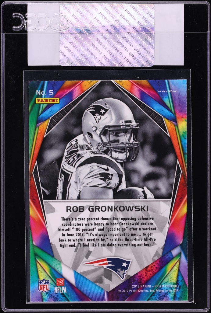 2017 Panini Prizm Illumination Rob Gronkowski #5 CGC AUTH