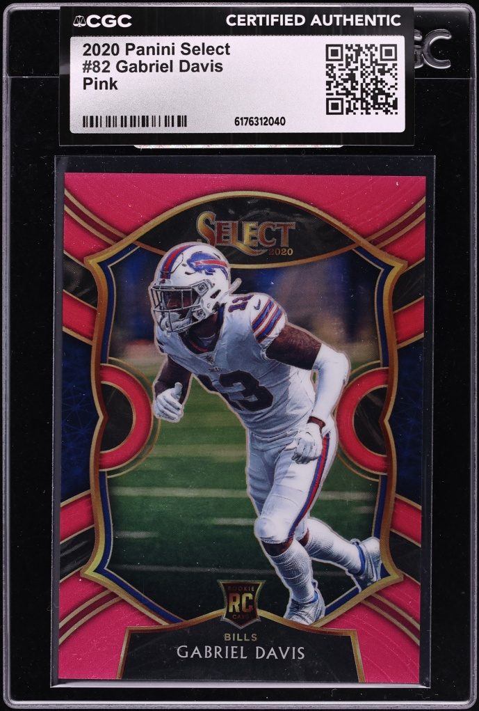 2020 Select Concourse Pink Gabriel Davis ROOKIE /10 #82 CGC AUTH