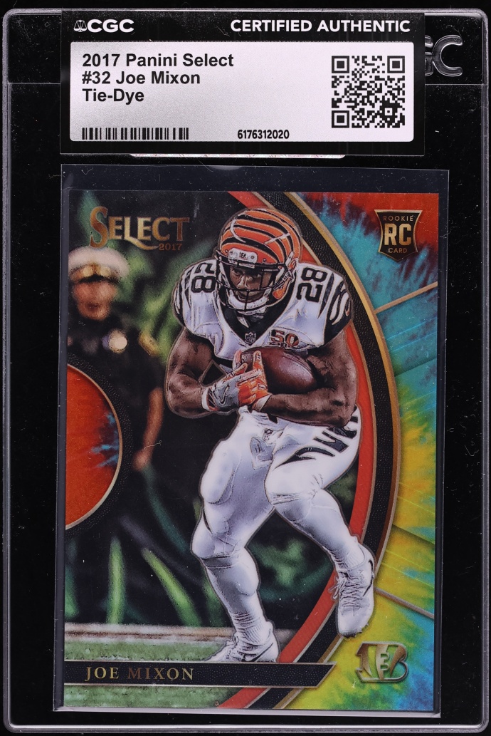 2017 Select Concourse Tie-Dye Joe Mixon ROOKIE /25 #32 CGC AUTH