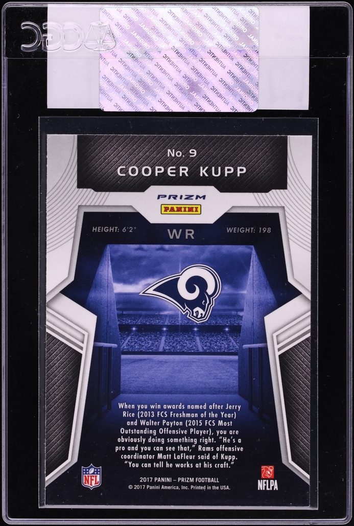 2017 Panini Prizm Introductions Silver Cooper Kupp ROOKIE #9 CGC AUTH