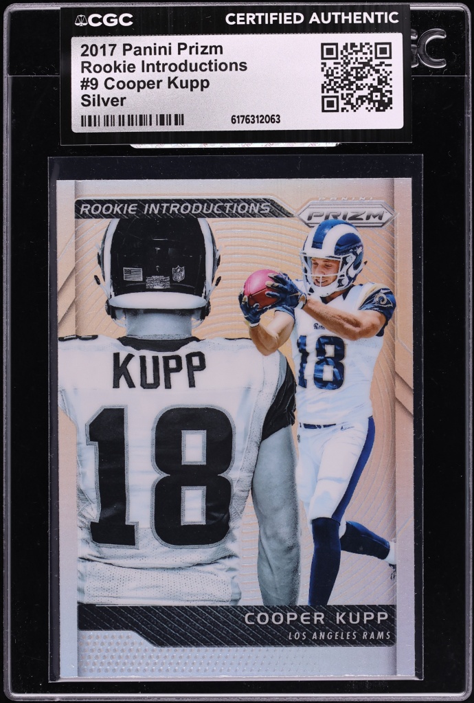 2017 Panini Prizm Introductions Silver Cooper Kupp ROOKIE #9 CGC AUTH