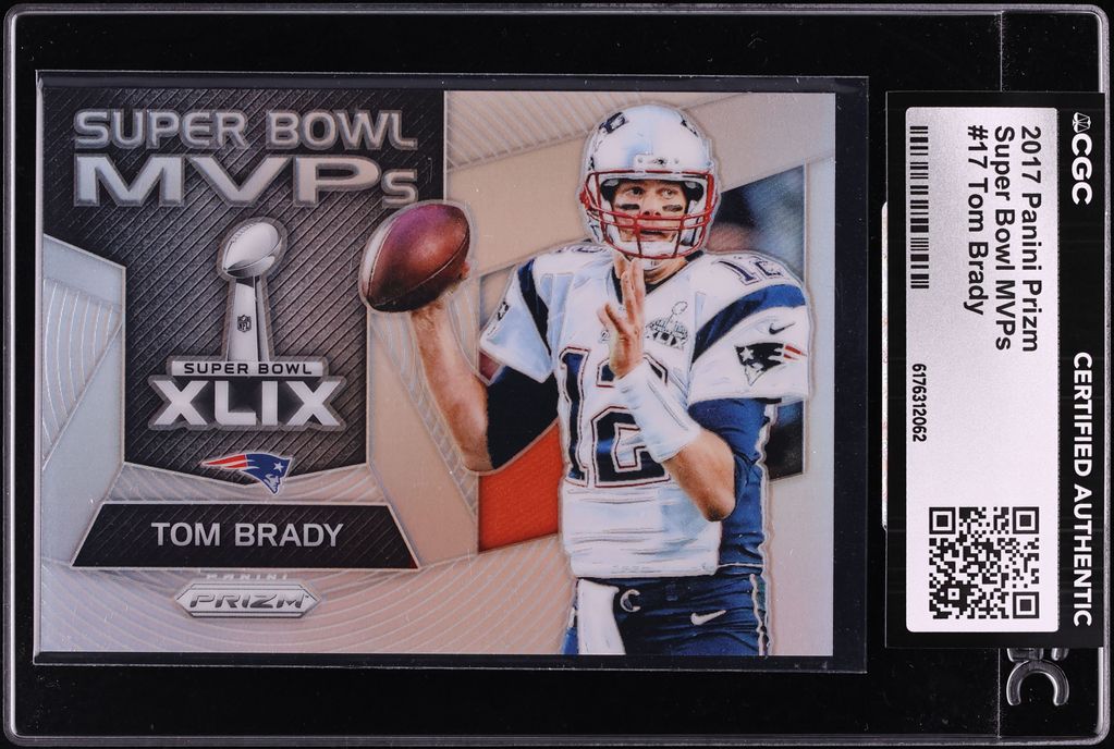 2017 Panini Prizm Super Bowl MVPs Tom Brady #17 CGC AUTH