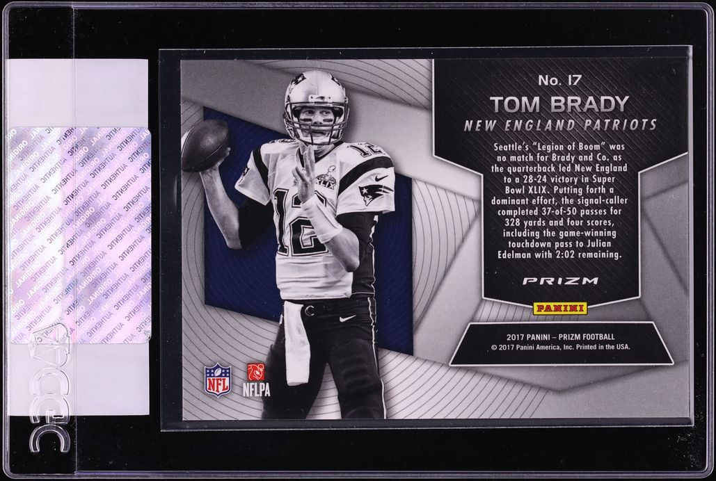 2017 Panini Prizm Super Bowl MVPs Tom Brady #17 CGC AUTH