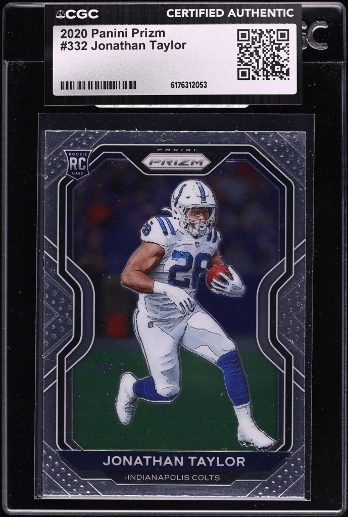 2020 Panini Prizm Jonathan Taylor ROOKIE #332 CGC AUTH