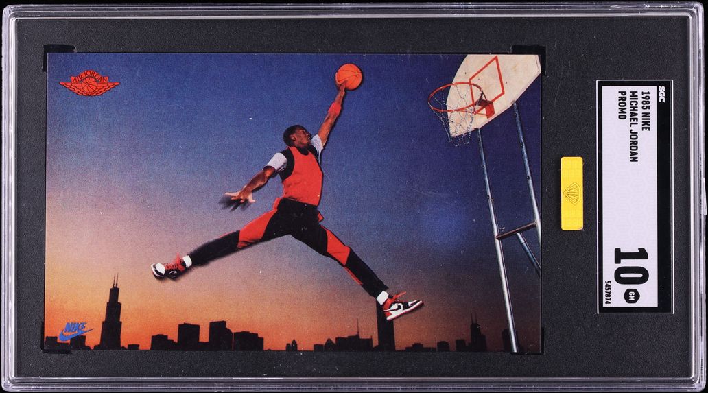 1985 Nike Promo Michael Jordan ROOKIE MBA SGC 10 GEM MINT on