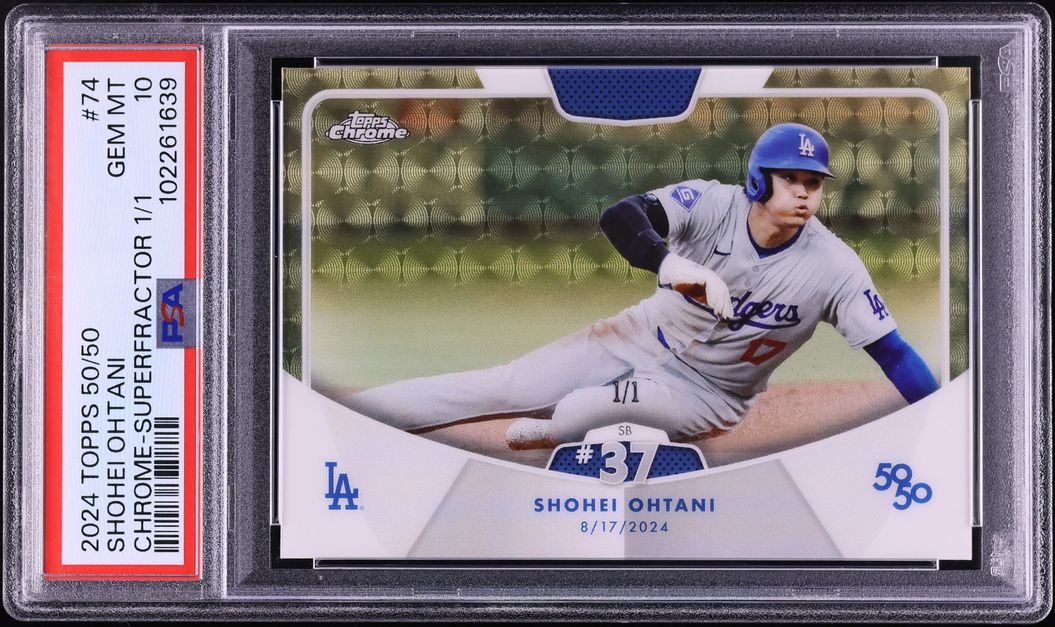 2024 Topps Chrome 50/50 Superfractor Shohei Ohtani 1/1 #74 PSA 10 GEM MINT