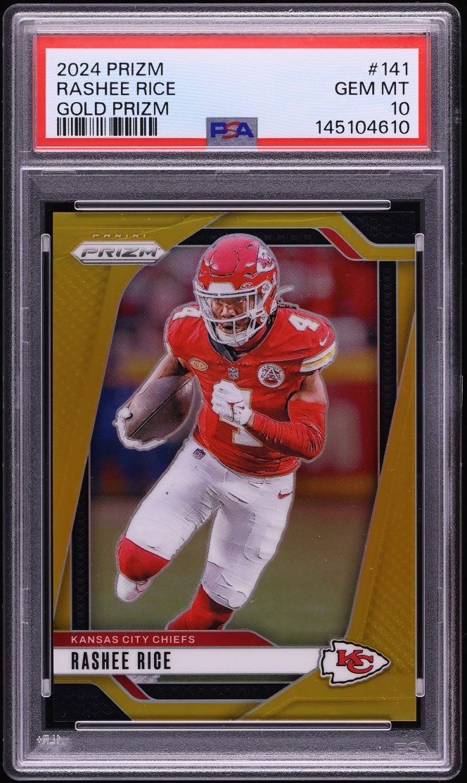 2024 Panini Prizm Gold Rashee Rice /10 #141 PSA 10 GEM MINT - Photo 1