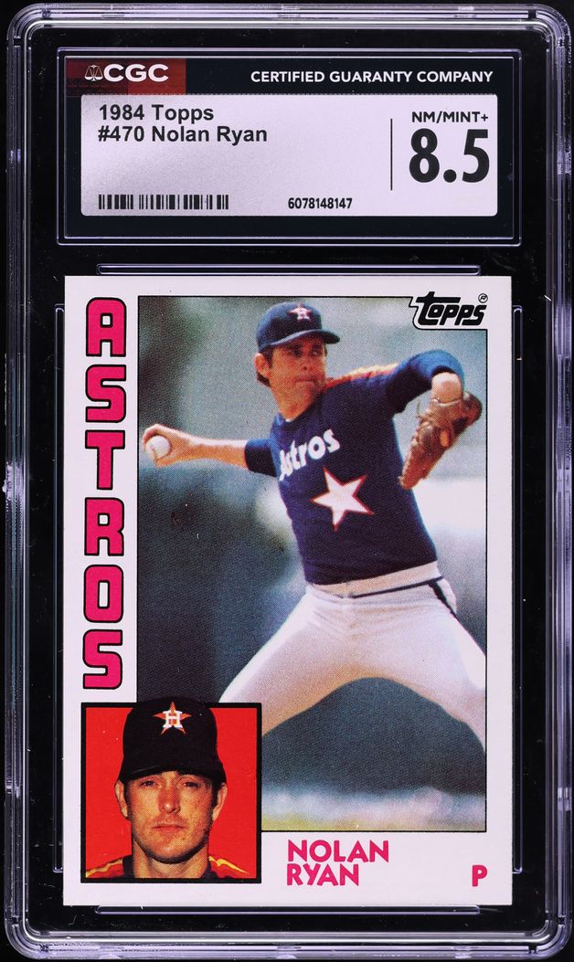 1984 Topps Nolan Ryan #470 CGC 8.5 NM-MT+