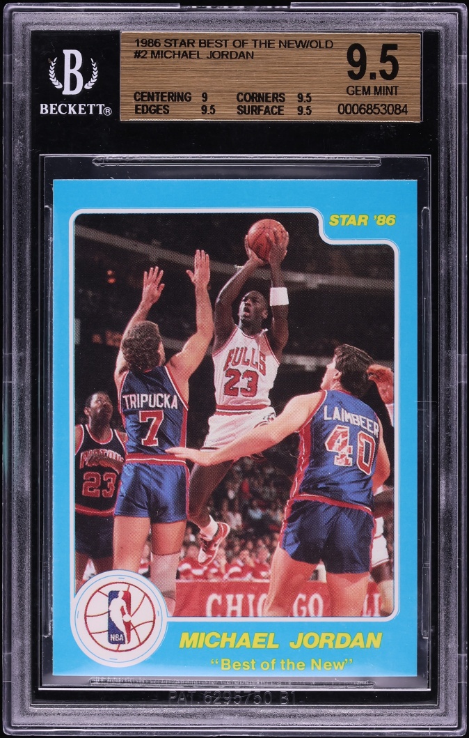 1986 Star Best Of The New Old Michael Jordan ROOKIE #2 BGS 9.5 GEM MINT