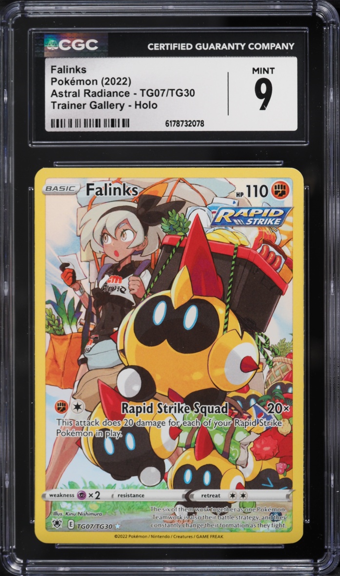 2022 Pokemon Sword & Shield Astral Radiance CHR Falinks #TG07 CGC 9 MINT