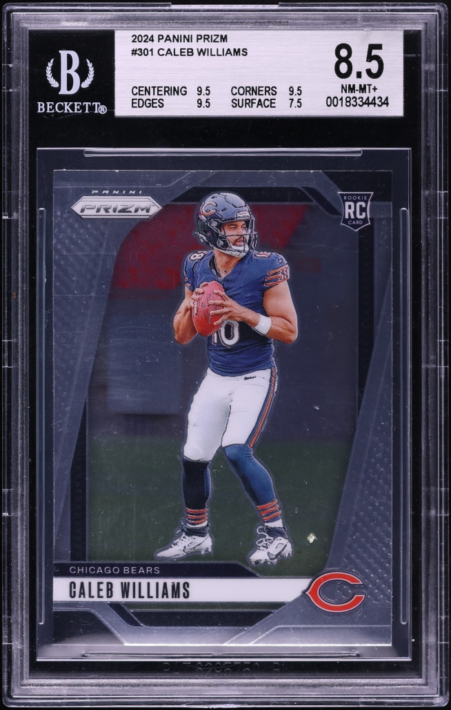 2024 Panini Prizm Caleb Williams ROOKIE #301 BGS 8.5 NM-MT+
