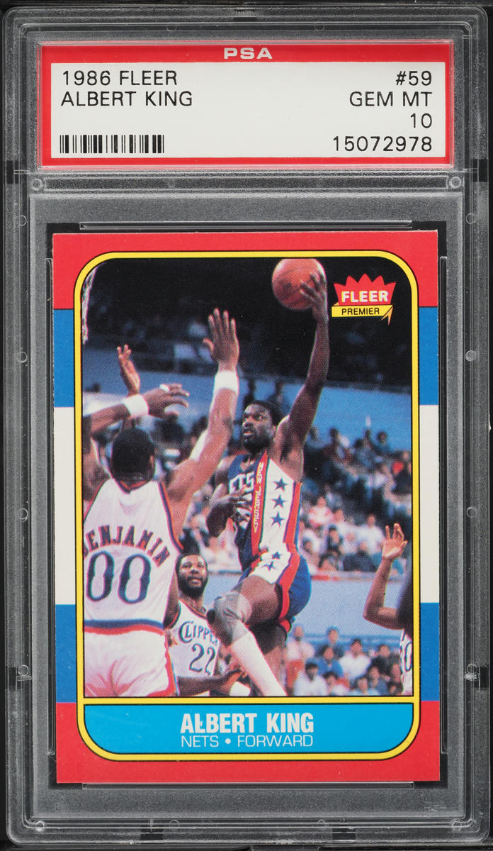 1986 Fleer Basketball Albert King #59 PSA 10 GEM MINT