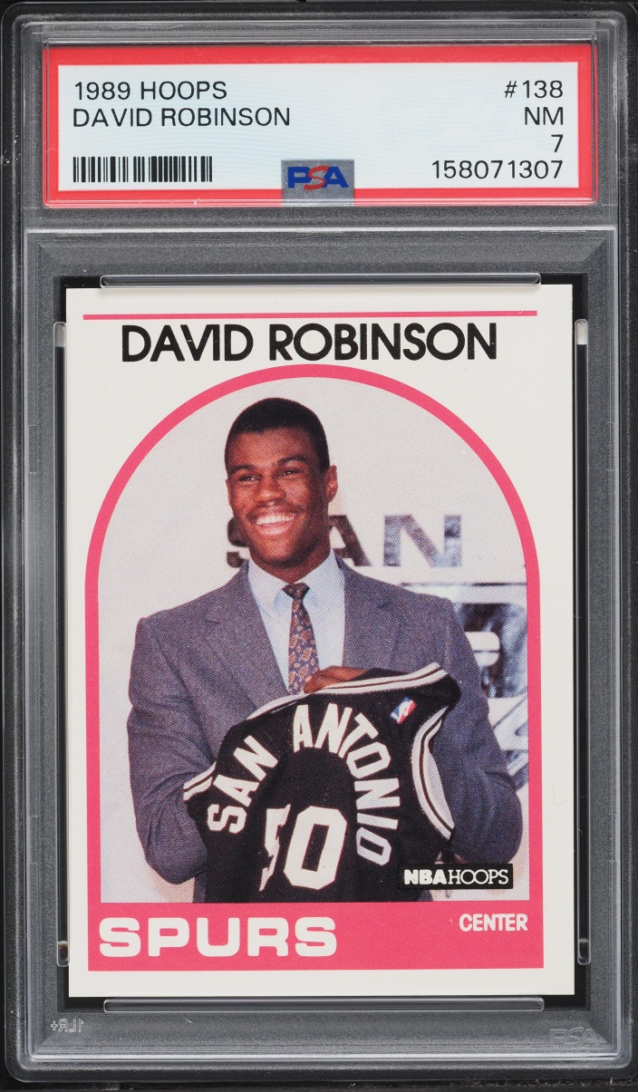 1989 Hoops David Robinson ROOKIE #138 PSA 7 NRMT