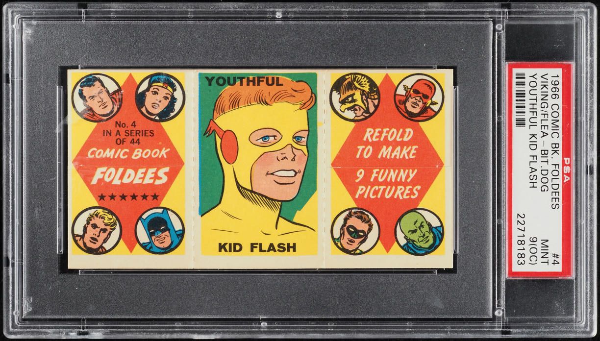 1966 Comic Book Foldees Viking Flea Bit Dog Youthful Kid Flash #4 PSA 9 ...