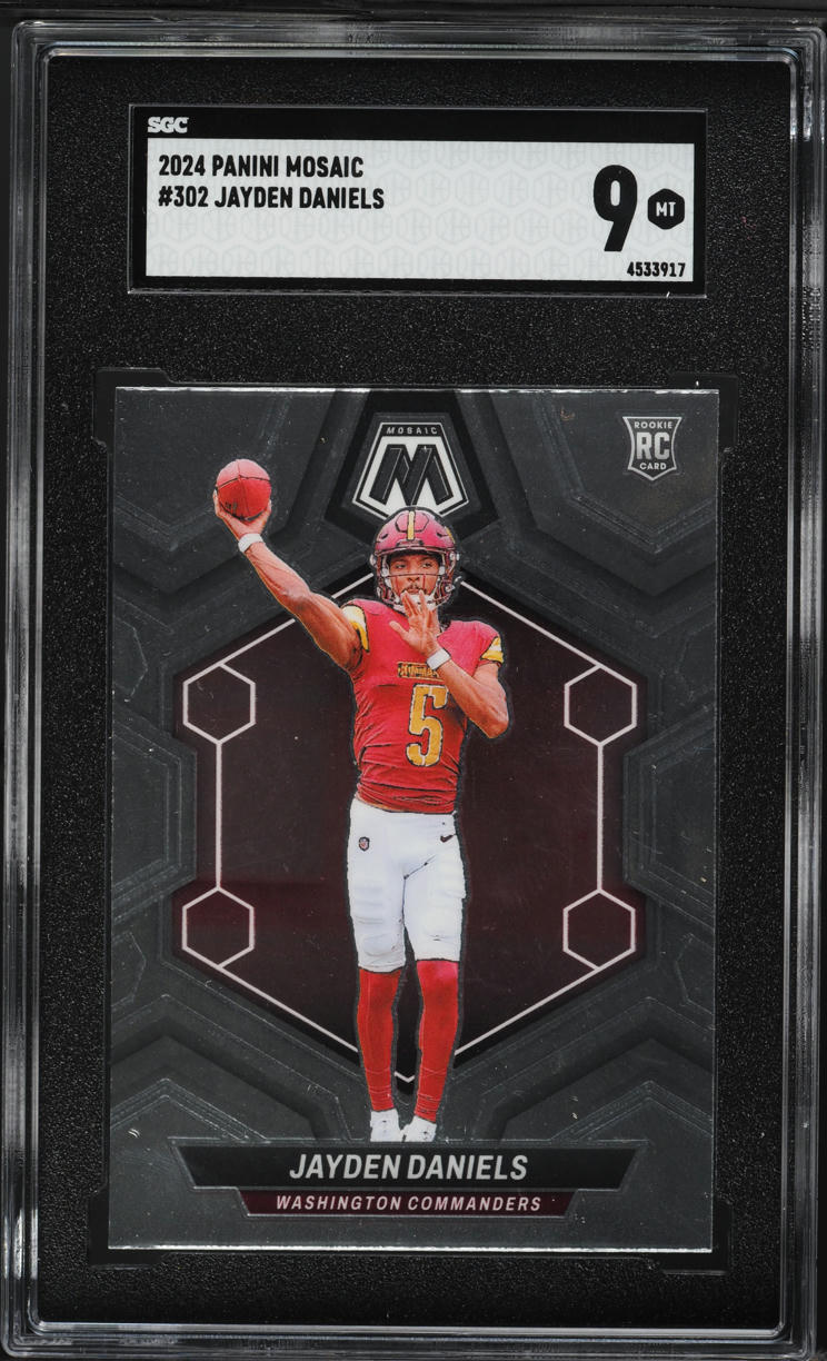 2024 Panini Mosaic Jayden Daniels ROOKIE #302 SGC 9 MINT