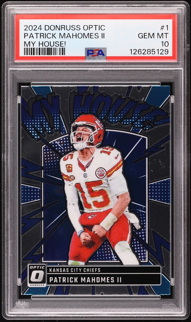 2024 Donruss Optic My House! Patrick Mahomes II #1 PSA 10 GEM MINT